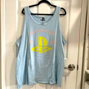 PlayStation - Pastel Blue Pink and Yellow Tank Top PS Exclusive - 2X